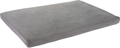 Show full view: Sherry Kline Pet Collection Faux Fur Reverse To Velvet Dog Crate Mat, Dark Grey, 28 x 42 x 3-in slide 4 of 5