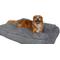 Show in main carousel: Sherry Kline Pet Collection Shaggy Fur Rectangle Dog Bed, Dark Grey, 30 x 42 x 4-in slide 3 of 5