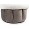 Show in main carousel: Sherry Kline Pet Collection Cuddler Cup Bolster Dog Bed, Grey, Medium slide 5 of 6