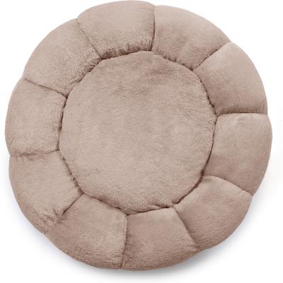 Show full view: Sherry Kline Pet Collection Daisy Round Dog Bed, Taupe, 36 x 36 x 5-in slide 2 of 5