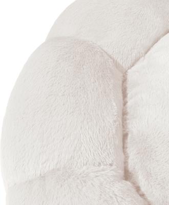Show full view: Sherry Kline Pet Collection Daisy Round Bolster Dog Bed, Ivory, 21-in slide 4 of 4