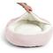 Show in main carousel: Sherry Kline Pet Collection Corduroy Hoodie Round Dog Bed, Powder Pink, 27 x 27 x 4-in slide 3 of 3