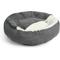 Show in main carousel: Sherry Kline Pet Collection Corduroy Hoodie Bolster Dog Bed, 21-in, Dark Grey slide 4 of 4
