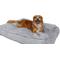 Show in main carousel: Sherry Kline Pet Collection Shaggy Fur Rectangle Dog Bed, Light Grey, 26 x 36 x 4-in slide 3 of 5
