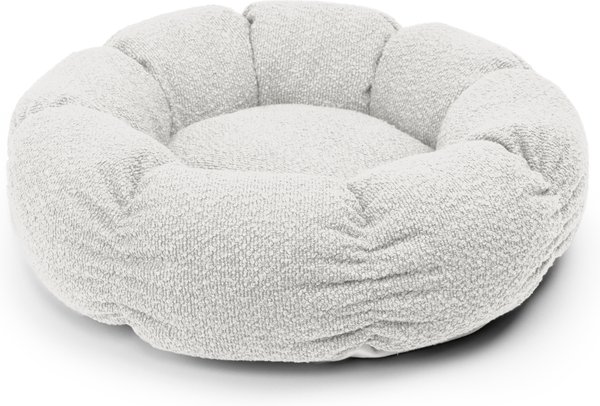 Show full view: Sherry Kline Pet Collection Boucle Round Donut Dog Bed, Ivory, 27 x 27 x 4-in slide 1 of 5