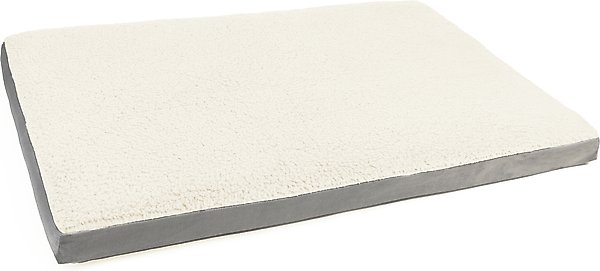 Show full view: Sherry Kline Pet Collection Sherpa Reverse To Velvet Dog Crate Mat, Natural/Grey, Medium slide 3 of 3