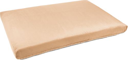 Show full view: Sherry Kline Pet Collection Sherpa Reverse To Velvet Dog Crate Mat, Caramel Gold, Medium slide 2 of 4