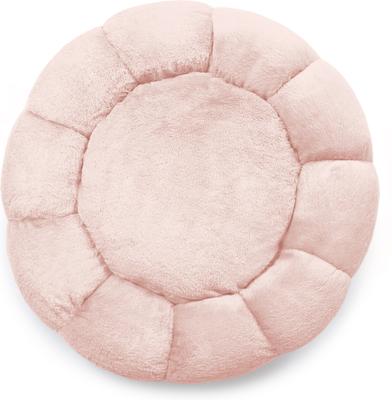 Show full view: Sherry Kline Pet Collection Daisy Round Bolster Dog Bed, Powder Pink, 27-in slide 3 of 4