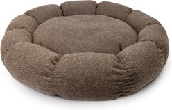 Sherry Kline Pet Collection Boucle Round Donut Dog Bed, Brown, 45 x 45 x 5-in slide 2 of 4