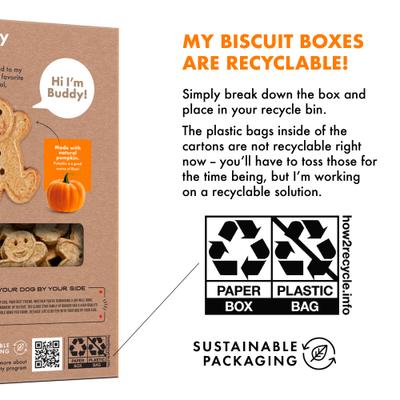 Show full view: Buddy Biscuits Crunchy Wheat-Free Pumpkin Flavored Halloween Dog Treats, 14-oz box slide 7 of 11