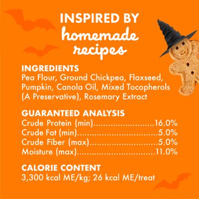 Show full view: Buddy Biscuits Crunchy Wheat-Free Pumpkin Flavored Halloween Dog Treats, 14-oz box slide 4 of 11