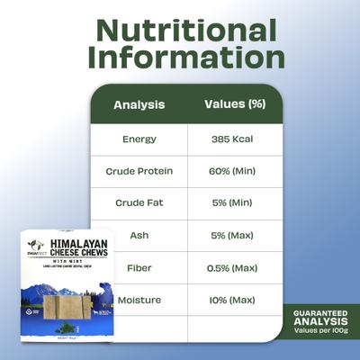 Show full view: Pawfect Himalayan Cheese Chews Medium All Natural High-Protein Grain-Free Mint Dental Dog Treats, 3 count slide 6 of 9