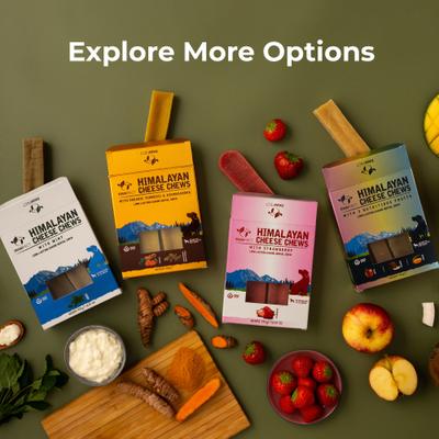 Show full view: Pawfect Himalayan Cheese Chews Medium All Natural High-Protein Grain-Free Mint Dental Dog Treats, 3 count slide 7 of 9