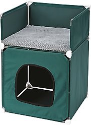 Etna Indoor/Outdoor Dog & Cat House with Elevated Bed