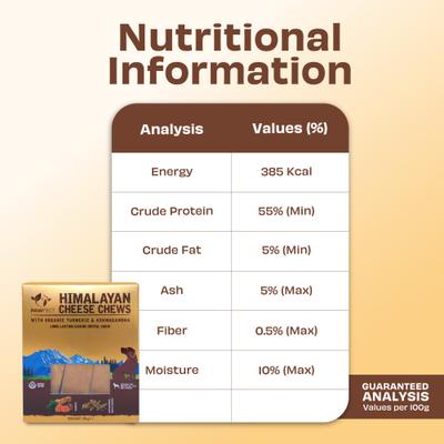 Show full view: Pawfect Himalayan Cheese Medium with Turmeric & Ashwagandha Dog Chews, 3 count slide 6 of 9
