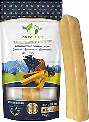 Pawfect Himalayan Cheese Chews Extra Large All Natural High-Protein Grain-Free Dental Dog Treats, 6.34-oz pouch