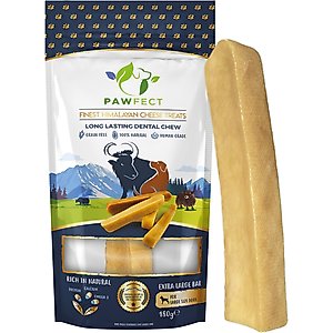 Pawfect Himalayan Cheese Chews Extra Large All Natural High-Protein Grain-Free Dental Dog Treats, 6.34-oz pouch