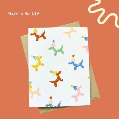 Show full view: Sweet Paws x Five Dot Post Pawty Animal Balloon Dog Graphic Greeting Card slide 9 of 10