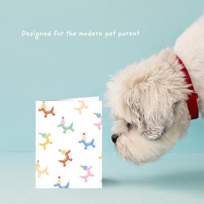 Show full view: Sweet Paws x Five Dot Post Pawty Animal Balloon Dog Graphic Greeting Card slide 5 of 10