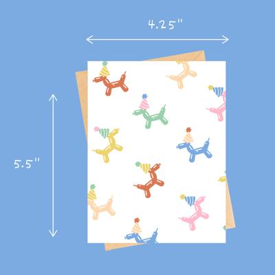 Show full view: Sweet Paws x Five Dot Post Pawty Animal Balloon Dog Graphic Greeting Card slide 3 of 10