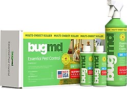 BugMD Essential Pest Control Starter Kit Dog Flea & Tick Spray, 3.7-fl oz bottle, 2 count