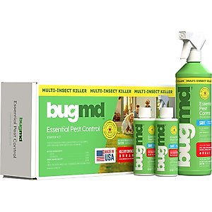 BugMD Essential Pest Control Starter Kit Dog Flea & Tick Spray, 3.7-fl oz bottle, 2 count