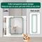 Show in main carousel: WAOWAO Clear Acrylic Auto-Close Safety Dog Gate, White, 57 to 66-in slide 5 of 10