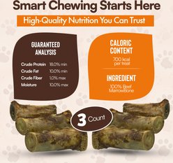 The Treat Shack 6-in Beef Marrow Filled Bone Dog Chew Treat, 3 count slide 2 of 8