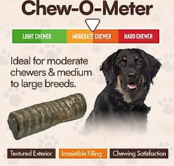 The Treat Shack 6-in Double Stuffed Trachea Tube with Peanut Butter Dog Chew Treat, 3 count slide 2 of 8