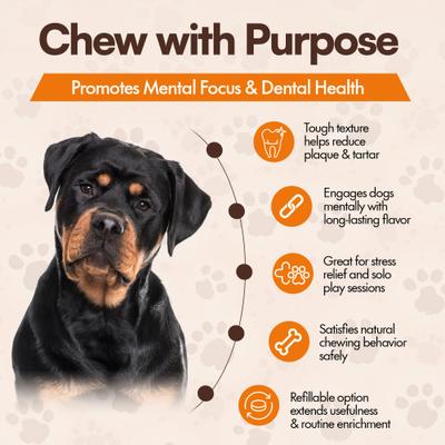 Show full view: The Treat Shack Cow Hooves Stuffed with Peanut Butter Dog Chew Treat, 12 count slide 7 of 9