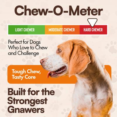 Show full view: The Treat Shack Cow Hooves Stuffed with Peanut Butter Dog Chew Treat, 12 count slide 5 of 9