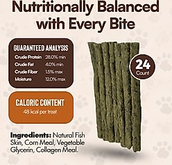 The Treat Shack 6-in Vital Omega Packed Soft & Chewy Superfood Sticks Dog Treat, 24 count slide 2 of 8
