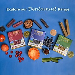 Pawfect Dentamust Himalayan Cheese Chews Large All Natural High-Protein Grain-Free with Blueberry Blue Sipirulina Papaya Clove Extract & Cinnamon Extract Dental Dog Treats, 3 count slide 2 of 7