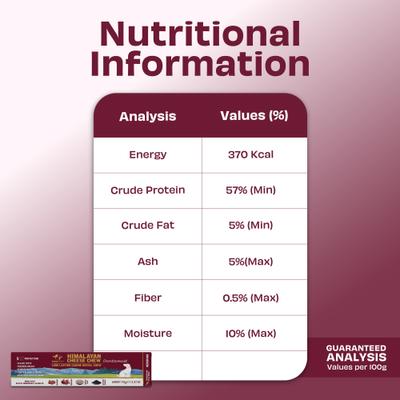 Show full view: Pawfect Dentamust Himalayan Cheese Chew Medium All Natural High-Protein Grain-Free with Cranberry Pomengranate Pumpkin seeds & Activated Charcoal Dental Dog Treat, 2.46-oz slide 6 of 9