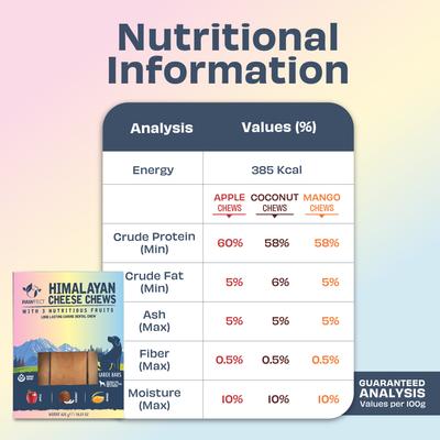 Show full view: Pawfect Himalayan Cheese Chews Large All Natural High-Protein Grain-Free with Apple Coconut & Mango Dental Dog Treats, 3 count slide 6 of 9