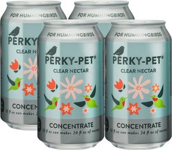 Perky-Pet Clear Nectar Concentrate Hummingbird Food, 12-oz can, 4 count