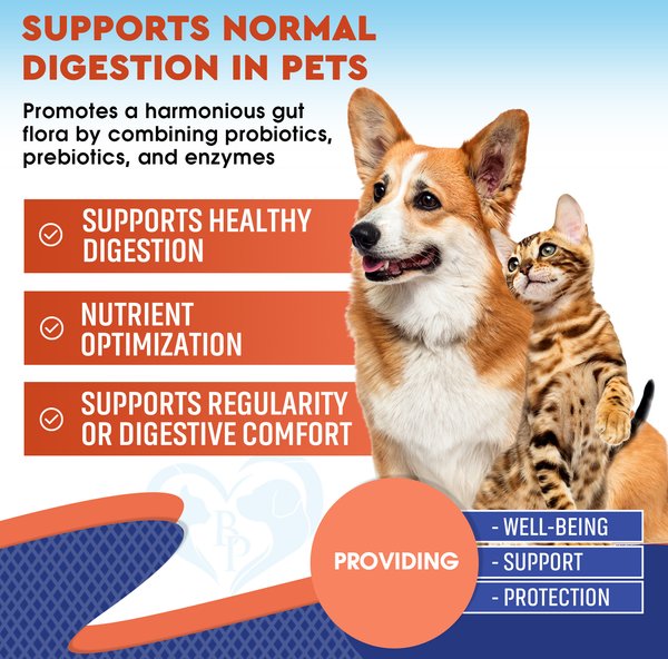 Show full view: Beloved Pets Probiotics & Prebiotics with Enzymes Liquid Supplement for Digestive Support in Dogs & Cats, 2-fl oz bottle slide 2 of 8
