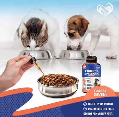 Show full view: Beloved Pets Probiotics & Prebiotics with Enzymes Liquid Supplement for Digestive Support in Dogs & Cats, 2-fl oz bottle slide 5 of 9