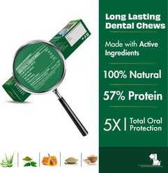 Pawfect Dentamust Himalayan Cheese Chews Large All Natural High-Protein Grain-Free with Aloe Vera Green Tea Extract Honey Fennel & Sesame Seeds Dental Dog Treat, 4.94-oz slide 2 of 7