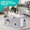 Show in main carousel: Heeyoo Polyester Indoor Cat House with Fluffy Ball & Scratch Pad, Light Grey slide 7 of 10