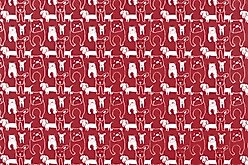 Snoozer Pet Products Indoor/Outdoor Holiday Print Cozy Cave Crate Dog Bed, Pedigree Red, Medium slide 2 of 5