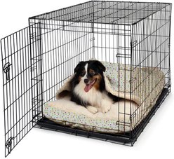 Snoozer Pet Products Indoor/Outdoor Holiday Print Cozy Cave Crate Dog Bed, Holiday Dots, X-Large slide 2 of 5