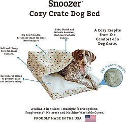 Snoozer Pet Products Indoor/Outdoor Holiday Print Cozy Cave Crate Dog Bed, Holiday Dots, Small slide 2 of 5