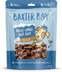 Baxter Boy Freeze-Dried Beef Liver Dog Chew Treats, 5-oz bag