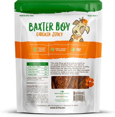 Show full view: Baxter Boy Chicken Grain-Free Jerky Dog Treats, 6-oz bag slide 3 of 3