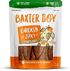 Baxter Boy Chicken Grain-Free Jerky Dog Treats, 6-oz bag