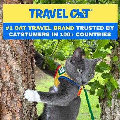 Show full view: Travel Cat The True Adventurer Reflective Cat & Kitten Harness & Leash, Rainbow, Large slide 5 of 9