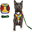 Show in main carousel: Travel Cat The True Adventurer Reflective Cat & Kitten Harness & Leash, Rainbow, Large slide 1 of 9