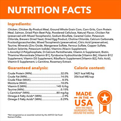 Show full view: Iams ProActive Health Adult Hairball Care with Chicken & Salmon Dry Cat Food, 3.5-lb bag slide 6 of 10