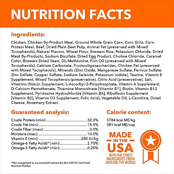 Iams Proactive Health Healthy Enjoyment Immune Support Chicken & Beef Adult Dry Cat Food